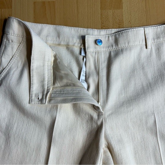 Akris Punto Chiara Crop Wide Leg Trouser Cashew 18 - Picture 11 of 16